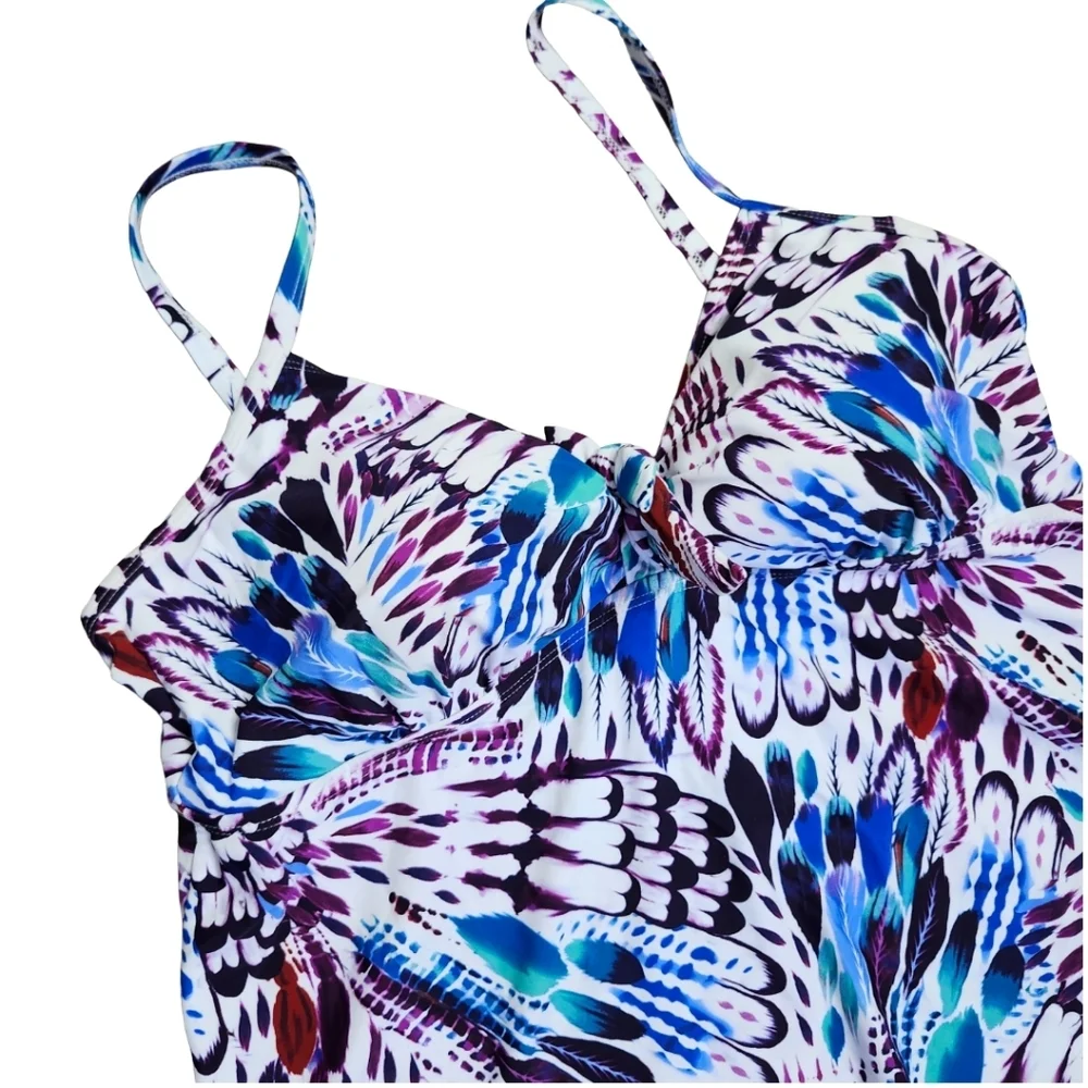 Swimsuits For All Womens 18 Tankini Swim Top Adjustable Straps Bathing Suit NEW